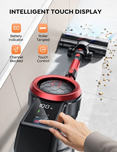 BuTure Cordless Vacuum Cleaner, 450W Stick Vacuum with Smart Touch